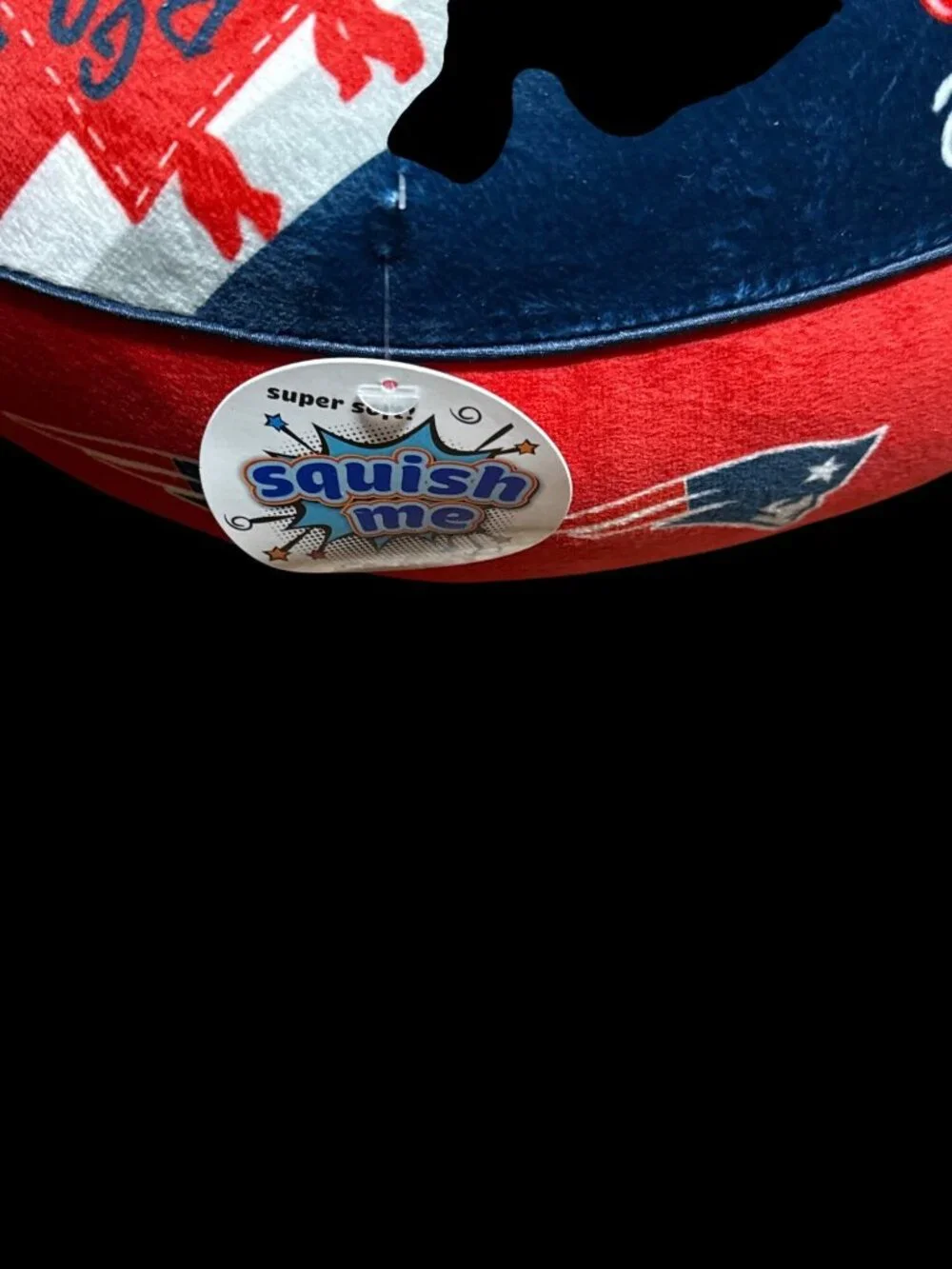New England Patriots Pats NFL Football Plush Squish Pillow Round New with Tag